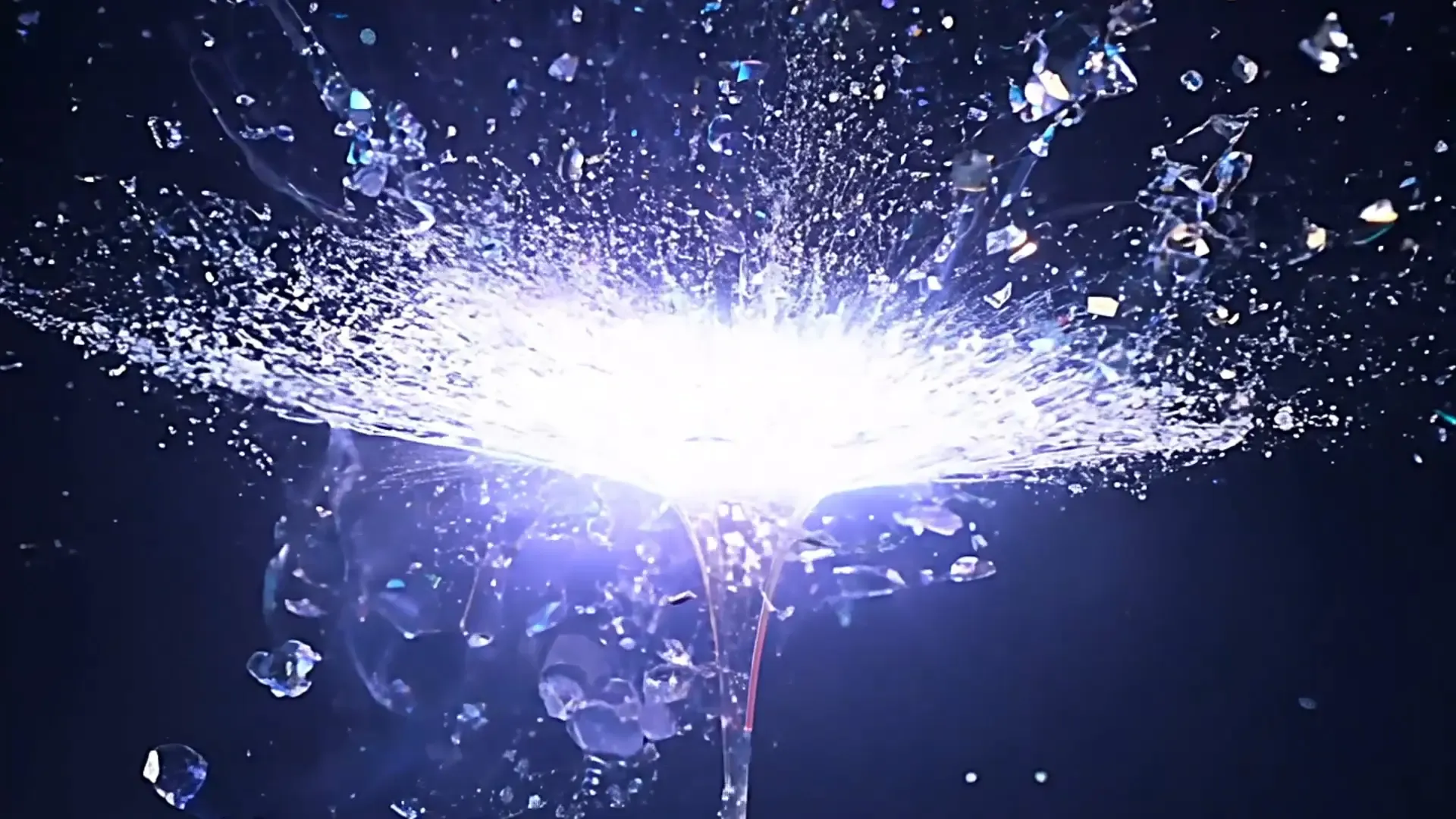 Sparkling Water Impact Overlay for Action Title Sequences